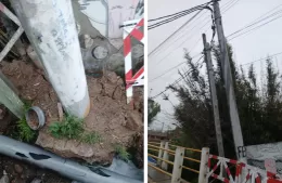 Corte de tránsito en la Avenida Montevideo por trabajos en un poste y en una pérdida de agua
