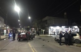 Impactante choque múltiple sobre la Avenida Montevideo