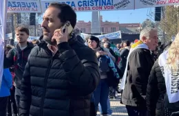 Juan Ignacio Mincarelli en Plaza de Mayo: “Apoyando como militante y como argentino”