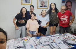 Única entregó 250 kits escolares a chicos y chicas de Berisso para el inicio de clases