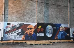La ciudad homenajeó al Indio Solari en el Parque Cívico