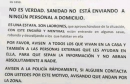 Delincuentes disfrazados de colaboradores prometen "desinfección" del coronavirus