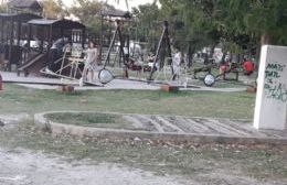 El extraño caso de las ocho farolas quebradas en el Parque Cívico