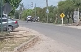 Camioneta chocó a un patrullero en Ruta 15 y 74