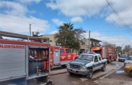 Incendio en el primer piso de una vivienda de 16 entre 125 y 126