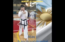 Francisco Tachi, el joven berissense que se prepara para el Mundial de Taekwon-do