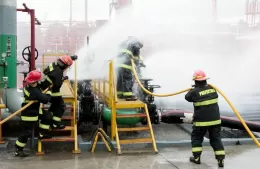Simulacro de incendio en Refinería