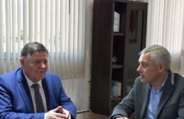 Cagliardi recibió a Alfredo Atanasof, embajador argentino en Bulgaria