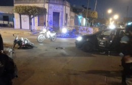 Choque en 12 y 164: oficial de policía terminó hospitalizado