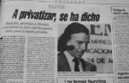 Como en la época de Menem, llego la privatización a Berisso