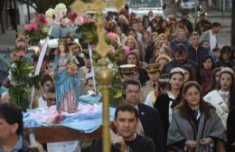 Masiva procesión en el cierre de las celebraciones patronales