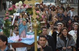 Masiva procesión en el cierre de las celebraciones patronales