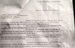 Un caño roto que pagan los vecinos mientras el Municipio no interviene