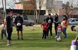 Vacaciones de invierno: actividades recreativas en la plaza Héroes de Malvinas