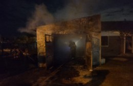Incendio en una vivienda de 20 y 161