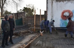 El intendente supervisó el avance de la obra de ampliación de la Secundaria N° 8