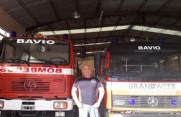 Nedela felicitó al nuevo presidente de la Sociedad de Bomberos Voluntarios