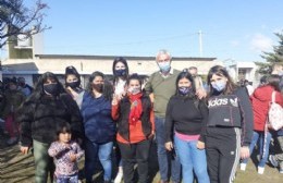 Festejo navideño en la Plaza "Mujeres en Pie de Lucha"