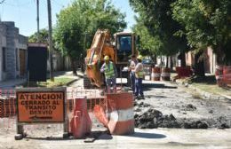 Trabajos de bacheo en 164