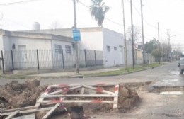 Obra inconclusa en 16 y 161: Un peligro sin señalización