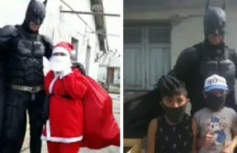 Navidad en Barrio Obrero junto a Batman y Papá Noel