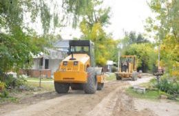 Trabajos de reparación de la calle 35 hacia el Monte