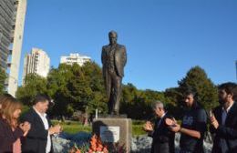 Nedela participó del acto homenaje a Raúl Alfonsín encabezado por el vicegobernador Salvador