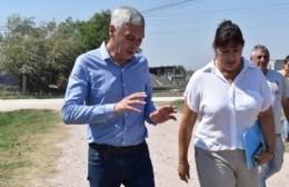 Funcionaria nacional recorrió obras en barrios de nuestra ciudad