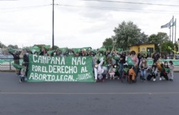 La Campaña por el Derecho al Aborto Legal realizó un “puentazo” en nuestra ciudad