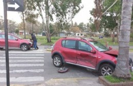 Accidente en Avenida Génova y 155: sin heridos de gravedad