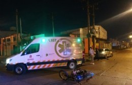 Choque en 17 y 162: Motociclista herido