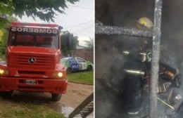 Incendio en una vivienda de calle 172