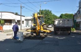 Retomaron trabajos de bacheo sobre trayectos en los que circulan colectivos