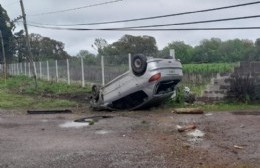 Vuelco en Ruta 15 a la altura de calle 72