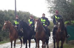 Refuerzan seguridad con personal policial de Caballería