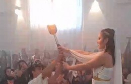 Encendido de la antorcha que da inicio "a la fiesta más grande de la Provincia"