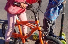 Una nena sufrió el robo de su bicicleta: la familia pide ayuda