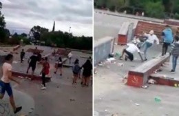 Batalla campal en el Skate Park: Buscan a los agresores