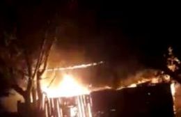 Se incendió una vivienda en 18 bis y 148