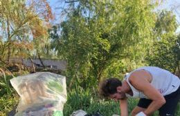 Vecinos autoconvocados realizaron una jornada de limpieza en la Bagliardi