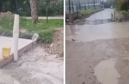 Obra abandonada: “pileta en la calle” y vecinos que no pueden guardar sus autos