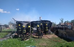 Incendio y tensión en una vivienda de 20 entre 152 y 152 norte