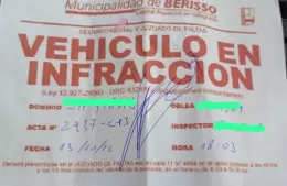 Alerta por actas apócrifas en vehículos estacionados