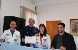 Entrega de diplomas a taekwondistas mundialistas