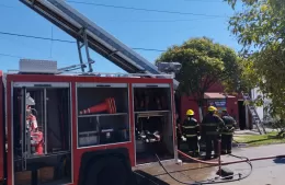 Se incendió una vivienda de 12 y 162 norte