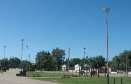 La Plaza 17 de Octubre en estado de total abandono