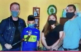Bautista llegó a medios nacionales por su enorme solidaridad: rifó su bici para ayudar a Simón