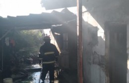 Incendio parcial en una vivienda de 15 y 162: no hubo heridos