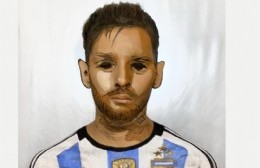 Lucía Acevedo pintó a Messi: "Un homenaje a su carrera y a todo lo que nos dio"