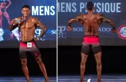 Matías Lara del Gym Saona Training sigue dejando a Berisso en lo más alto del culturismo nacional